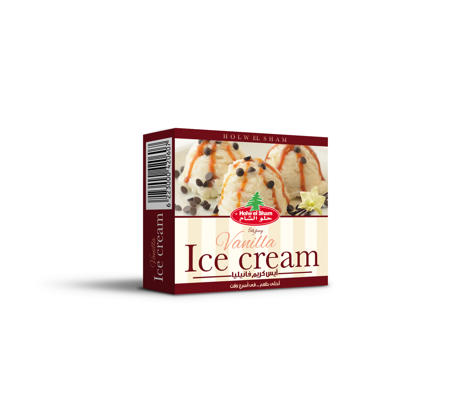 حلو الشام ايس كريم فانيليا 100جم