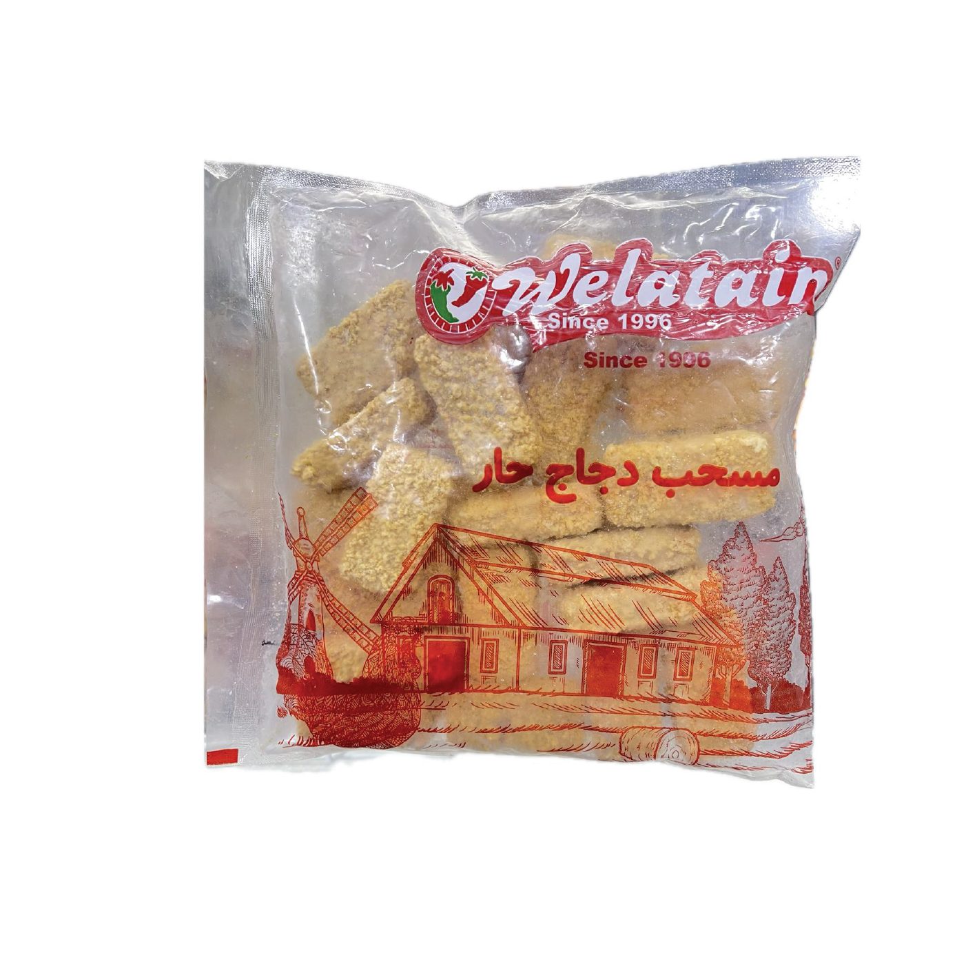 ولعتين مسحب دجاج حار 1كجم